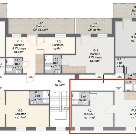 Kirschbluete - Sanssouci Apartment *